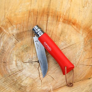 Couteau Opinel n°8 Baroudeur rouge
