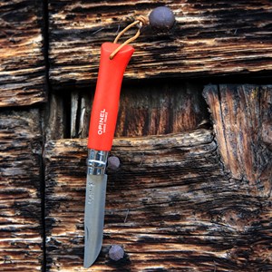 Couteau Opinel n°8 Baroudeur rouge