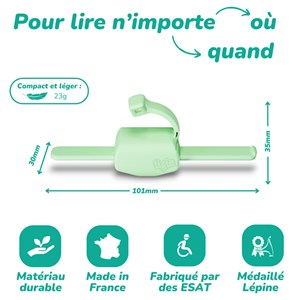 Lampe de lecture Lizia 3 en 1 Vert