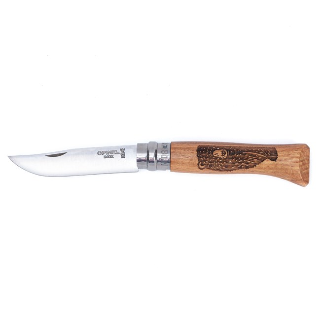 Opinel - Couteau Opinel n°8 gravé ours