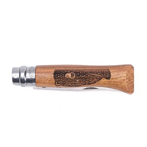 Couteau Opinel n°8 gravé ours