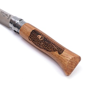 Couteau Opinel n°8 gravé ours