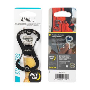 Porte-clés mousqueton décapsuleur