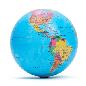 Globe terrestre rotatif lumineux