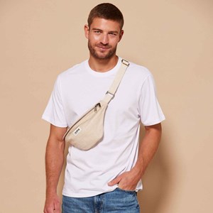 Sac banane coton bio Olivia Hindbag Beige