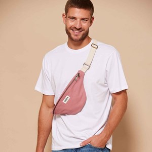 Sac banane coton bio Olivia Hindbag Rose