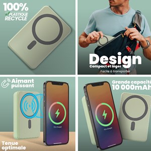 Chargeur magnétique nomade 10 000mAh