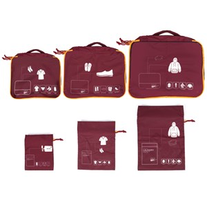 Set 6 pochettes de voyage