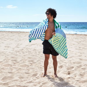 Serviette de plage en microfibres