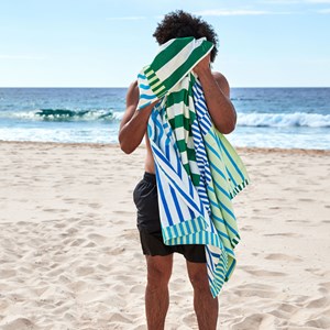 Serviette de plage en microfibres