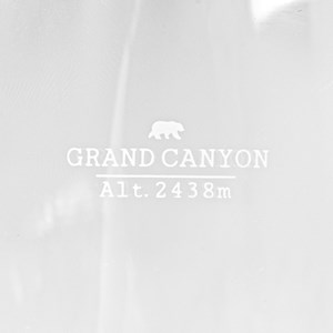 Verre design topographic Grand Canyon