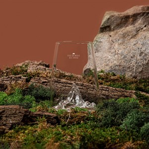 Verre design topographic Pic du Midi