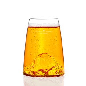 Verre design topographic Pic du Midi d’Ossau France