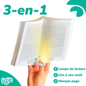 Lampe de lecture Lizia 3 en 1 Blanc