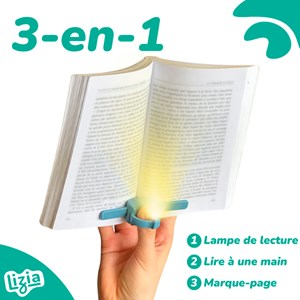 Lampe de lecture Lizia 3 en 1 Bleu