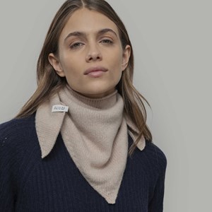 Sophie Scarf en laine recyclée mixte Beige