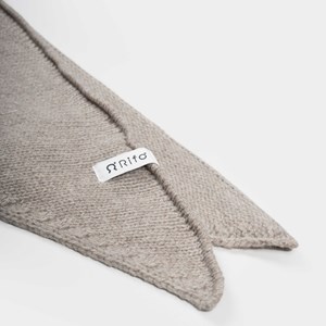 Sophie Scarf en laine recyclée mixte Beige