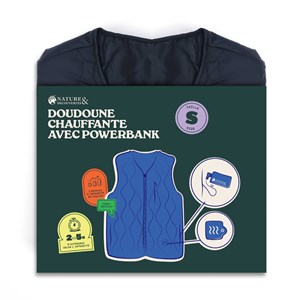 Doudoune chauffante textile recyclé 6000 mAh L