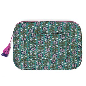 Housse de protection ordinateur en coton Vert