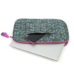 Housse de protection ordinateur en coton Vert