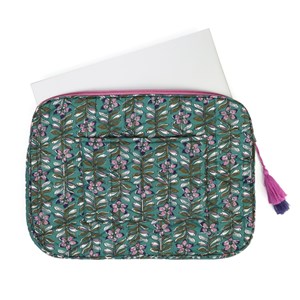 Housse de protection ordinateur en coton Vert