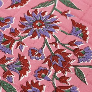 Housse de protection ordinateur en coton Rose