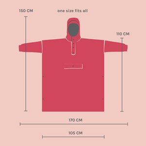 Poncho de pluie recyclé Rainkiss Léopard