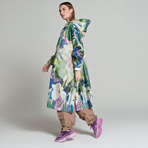Poncho de pluie recyclé Rainkiss Fleurs
