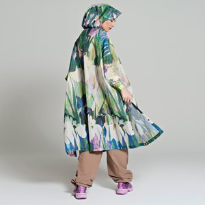 Poncho de pluie recyclé Rainkiss Fleurs