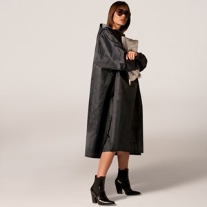 Poncho de pluie recyclé Rainkiss Noir