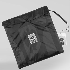 Poncho de pluie recyclé Rainkiss Noir