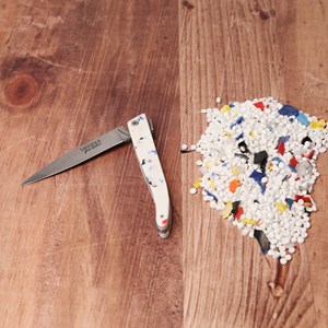 Couteau pliant manche recyclé Laguiole