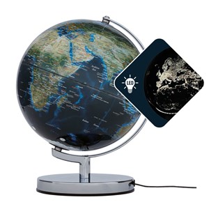 Globe terrestre lumineux Terra City en anglais