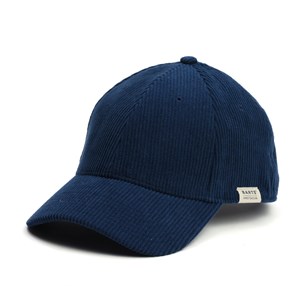 Casquette en velours côtelé Bleu foncé