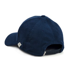 Casquette en velours côtelé Bleu foncé