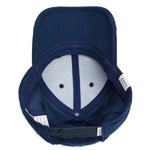 Casquette en velours côtelé Bleu foncé