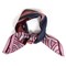 Foulard en soie Les Belles Vagabondes Bordeaux