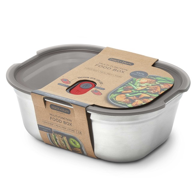 Grande lunch box 1,2 L multifonction en acier inoxydable Black and Blum