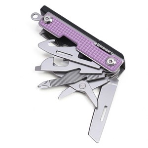 Couteau multifonction de poche en acier inoxydable Violet