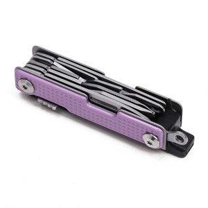 Couteau multifonction de poche en acier inoxydable Violet
