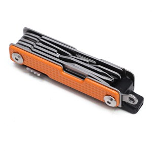 Couteau multifonction de poche en acier inoxydable Orange