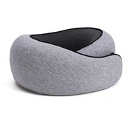 Coussin de voyage cervical ergonomique mousse mémoire de forme gris