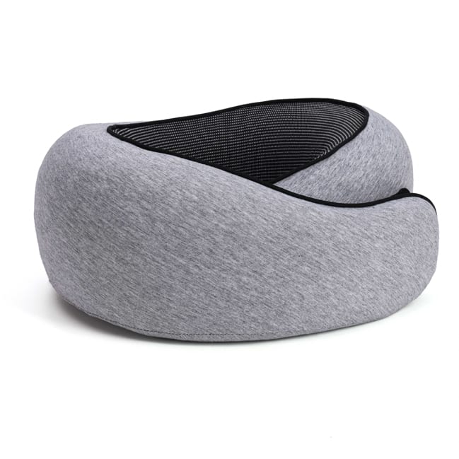 Oreiller De Voyage Ergonomique En Mousse à Mémoire De Forme – Coussin Soutien Cervical Gris Ultra-Confort
