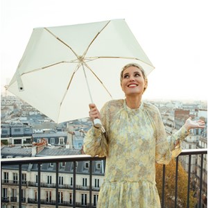Parapluie pliant léger et compact anti-UV en fibre de verre résistant au vent