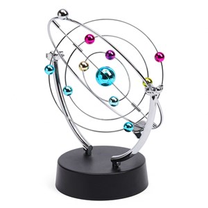 Mobile système solaire 9 planètes à mouvement perpétuel décoratif et éducatif