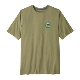 T-shirt homme logo Responsibili-Tee® coton et polyester recyclé kaki Patagonia