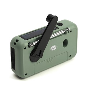 Radio portable avec lampe torche batterie rechargeable USB solaire et dynamo