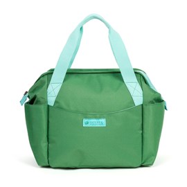 Lunch bag isotherme à doublure étanche vert 7L