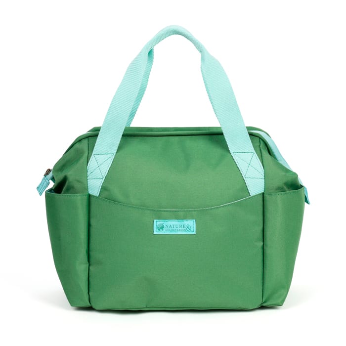 Lunch bag isotherme à doublure étanche vert 7L