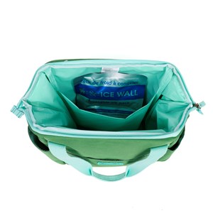 Lunch bag isotherme à doublure étanche vert 7L